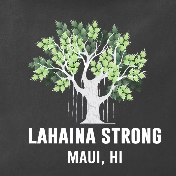 Lahaina Strong Maui Hawaii Old Banyan Tree Zip Tote Bag