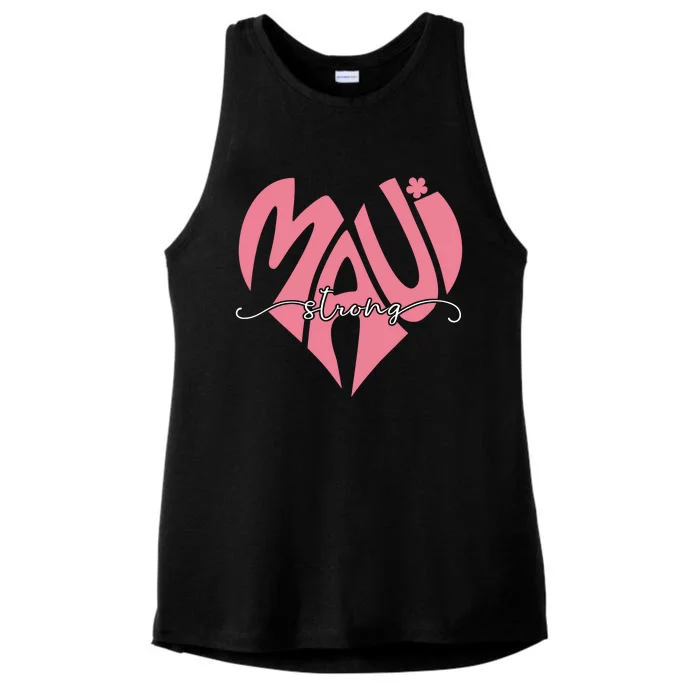 Love Support Maui Strong Ladies Tri-Blend Wicking Tank