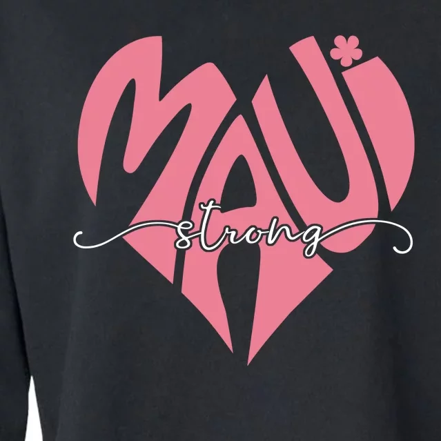 Love Support Maui Strong Cropped Pullover Crew