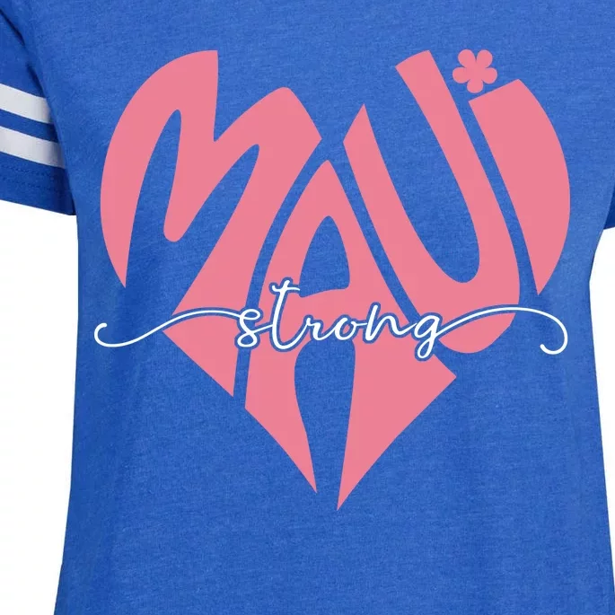 Love Support Maui Strong Enza Ladies Jersey Football T-Shirt