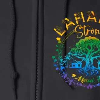 Lahaina Strong Maui Hawaii Old Banyan Tree Saved Majestic Full Zip Hoodie