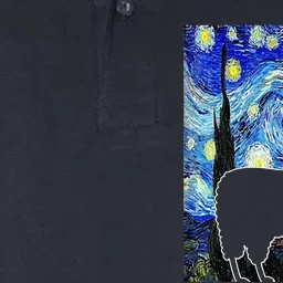 Llama Starry Night Alpaca Van Gogh Llama Painting Softstyle Adult Sport Polo