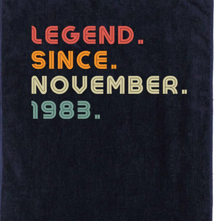 Legend Since November 1983 Platinum Collection Golf Towel