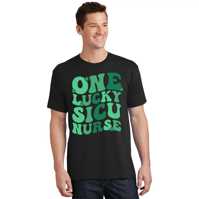 Lucky SICU Nurse St. Patrick's Day Surgical ICU Nursing T-Shirt