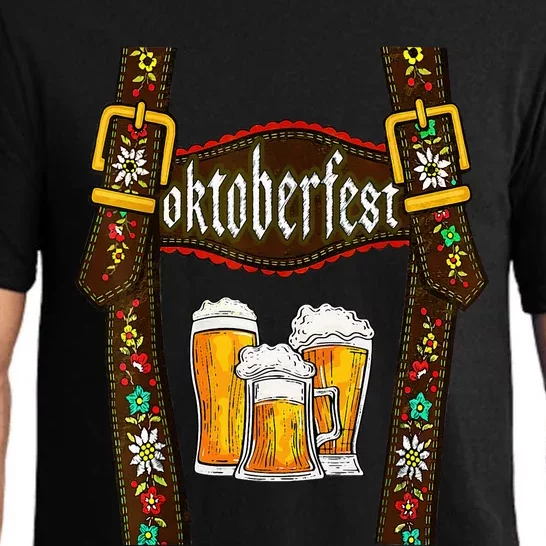 Lederhosen Suspenders Oktoberfest Bavarian Munich Beer Pajama Set