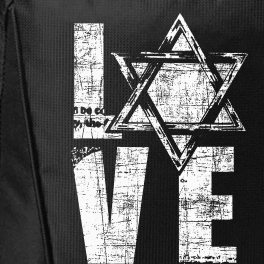 Love  Star Of David Jewish Judaism Israelites City Backpack