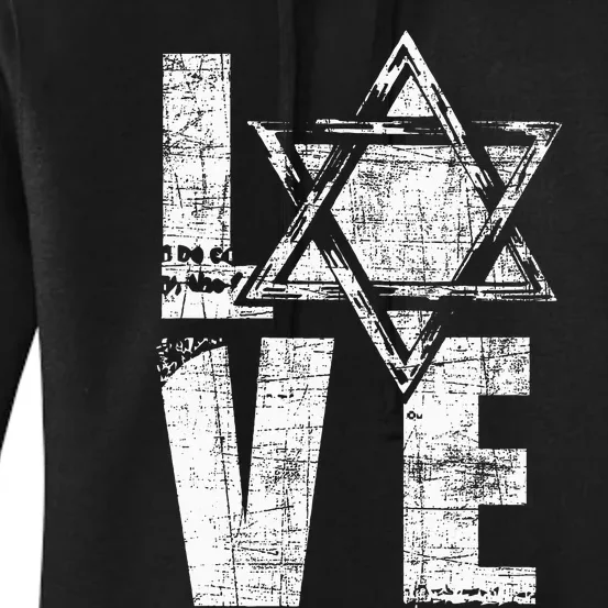 Love  Star Of David Jewish Judaism Israelites Women's Pullover Hoodie