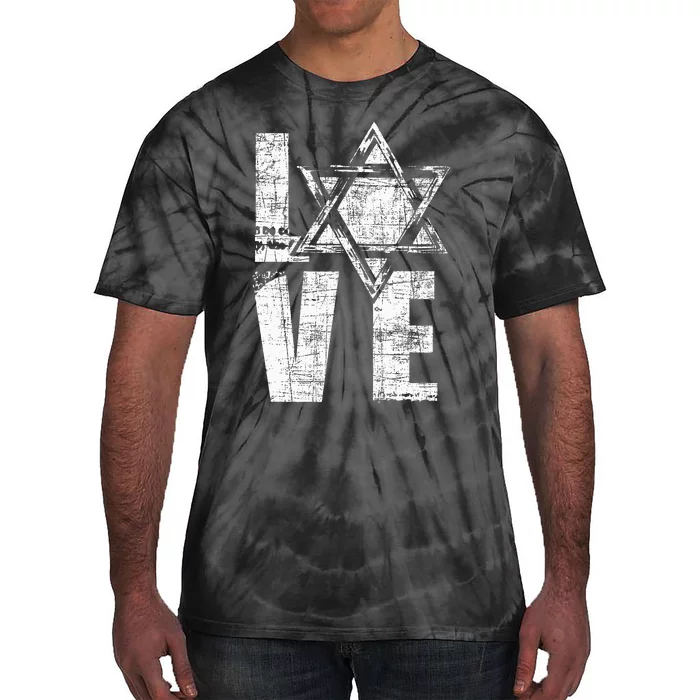 Love  Star Of David Jewish Judaism Israelites Tie-Dye T-Shirt