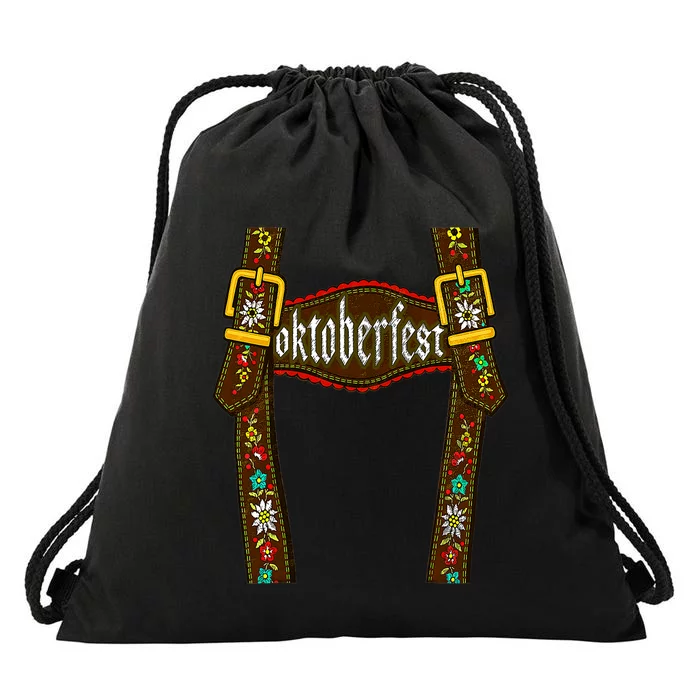 Lederhosen Suspenders Oktoberfest Bavarian Munich Beer Drawstring Bag