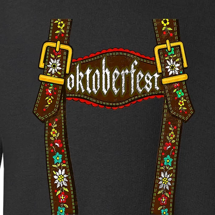 Lederhosen Suspenders Oktoberfest Bavarian Munich Beer Toddler Sweatshirt