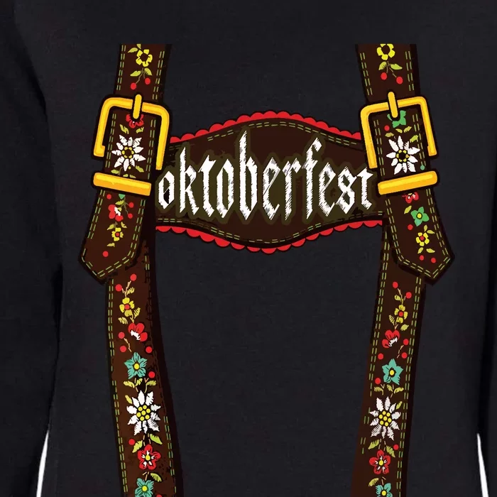 Lederhosen Suspenders Oktoberfest Bavarian Munich Beer Womens California Wash Sweatshirt