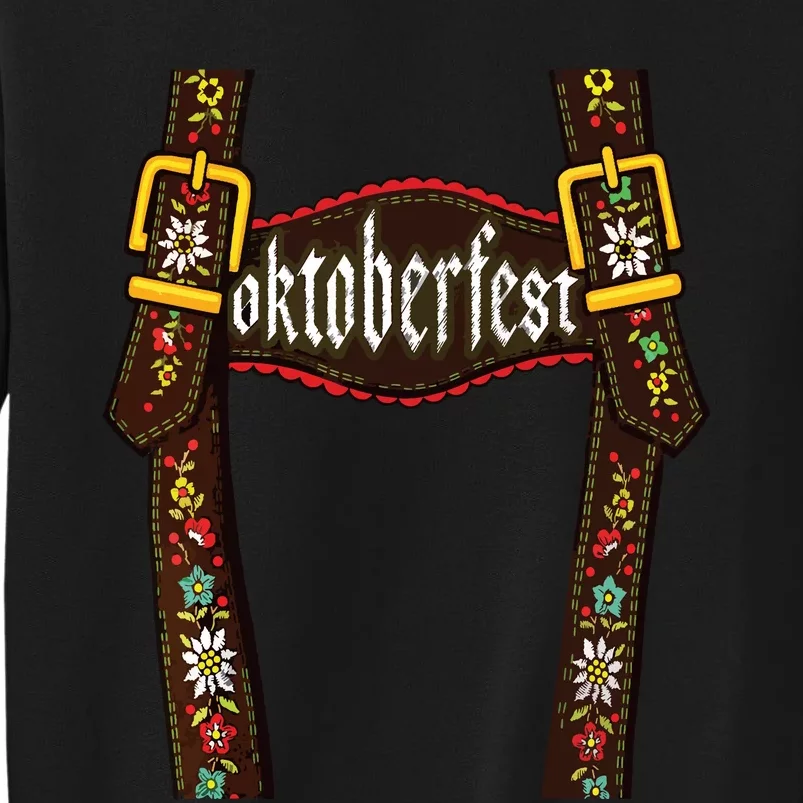 Lederhosen Suspenders Oktoberfest Bavarian Munich Beer Tall Sweatshirt