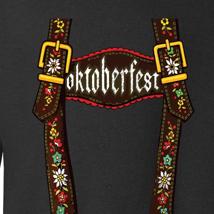 Lederhosen Suspenders Oktoberfest Bavarian Munich Beer Toddler Sweatshirt