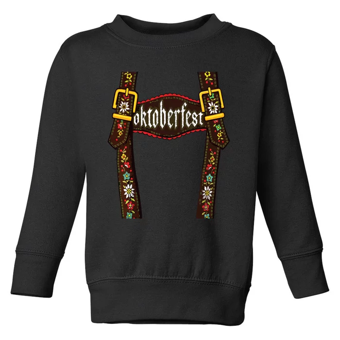 Lederhosen Suspenders Oktoberfest Bavarian Munich Beer Toddler Sweatshirt