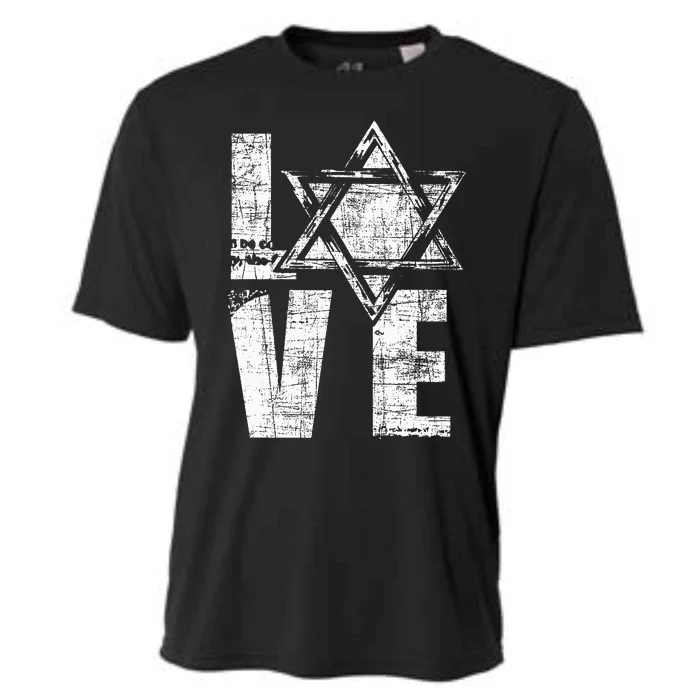 Love  Star Of David Jewish Judaism Israelites Hashana Cooling Performance Crew T-Shirt