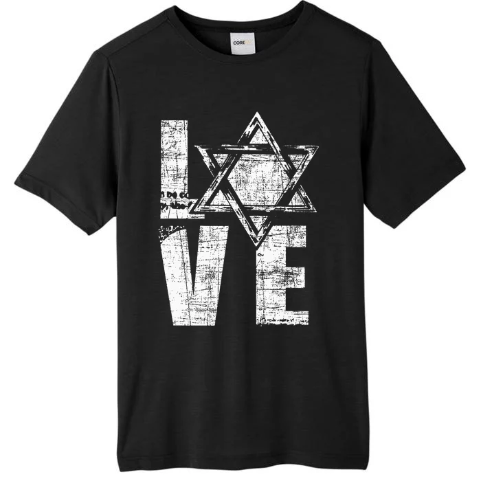 Love  Star Of David Jewish Judaism Israelites Hashana ChromaSoft Performance T-Shirt