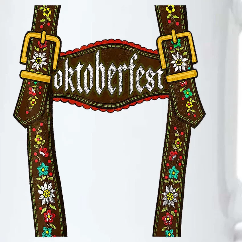 Lederhosen Suspenders Oktoberfest Bavarian Munich Black Color Changing Mug