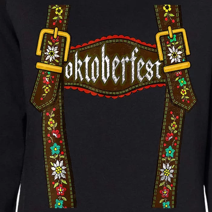 Lederhosen Suspenders Oktoberfest Bavarian Munich Womens California Wash Sweatshirt