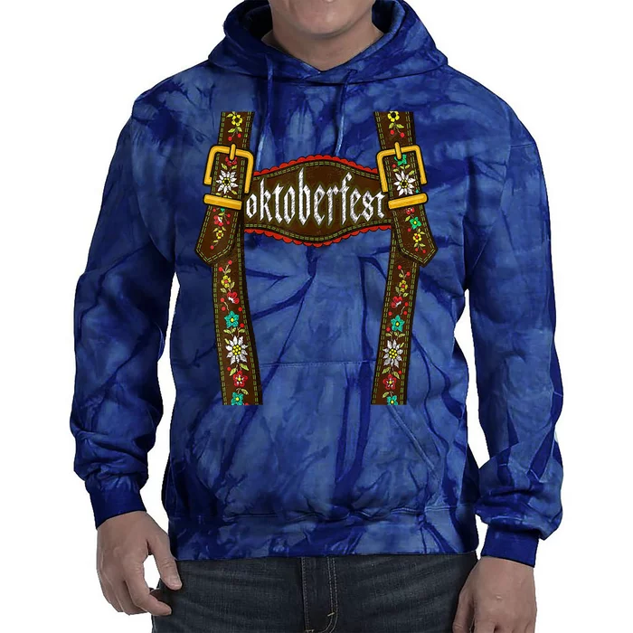 Lederhosen Suspenders Oktoberfest Bavarian Munich Tie Dye Hoodie