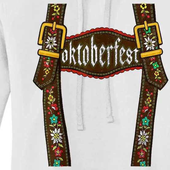 Lederhosen Suspenders Oktoberfest Bavarian Munich Women's Pullover Hoodie