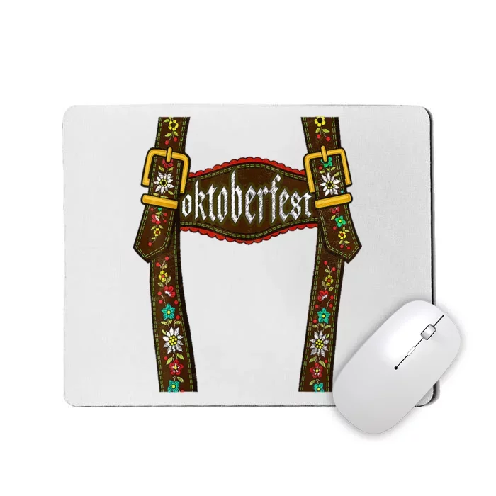 Lederhosen Suspenders Oktoberfest Bavarian Munich Mousepad