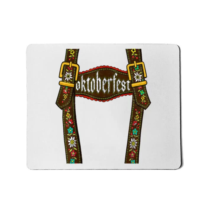 Lederhosen Suspenders Oktoberfest Bavarian Munich Mousepad