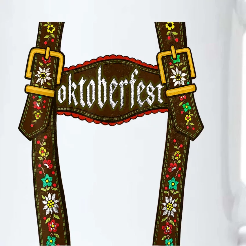 Lederhosen Suspenders Oktoberfest Bavarian Munich Beer Black Color Changing Mug