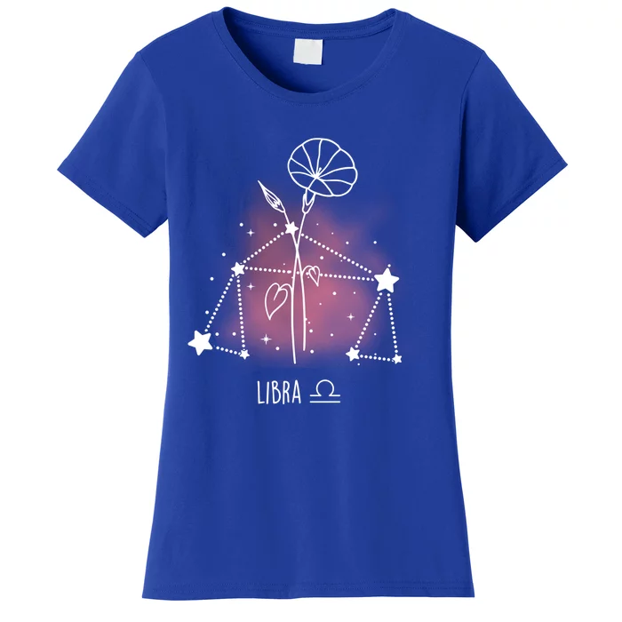 Libra Symbol Of The Scales Astrology Zodiac Sign Libra Funny Gift Women's T-Shirt