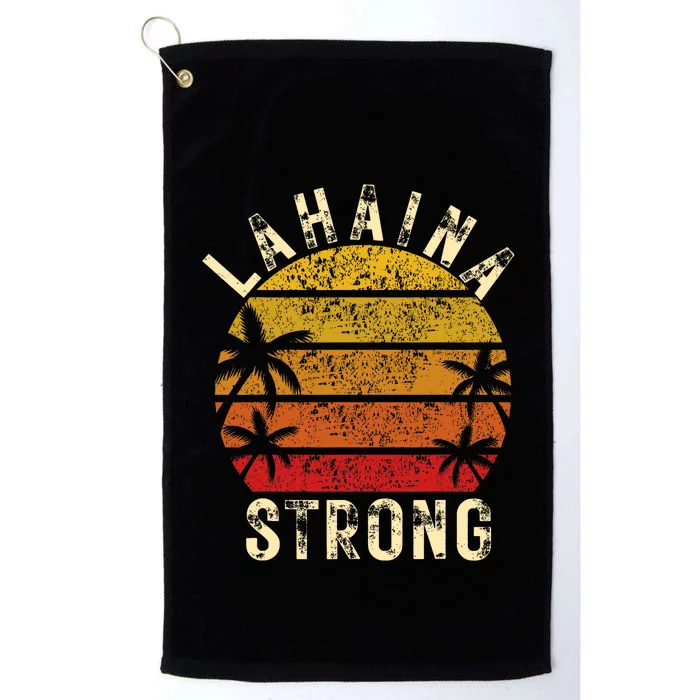 LAHAINA Strong Palm Trees Sunset Lahaina Hawaii Platinum Collection Golf Towel