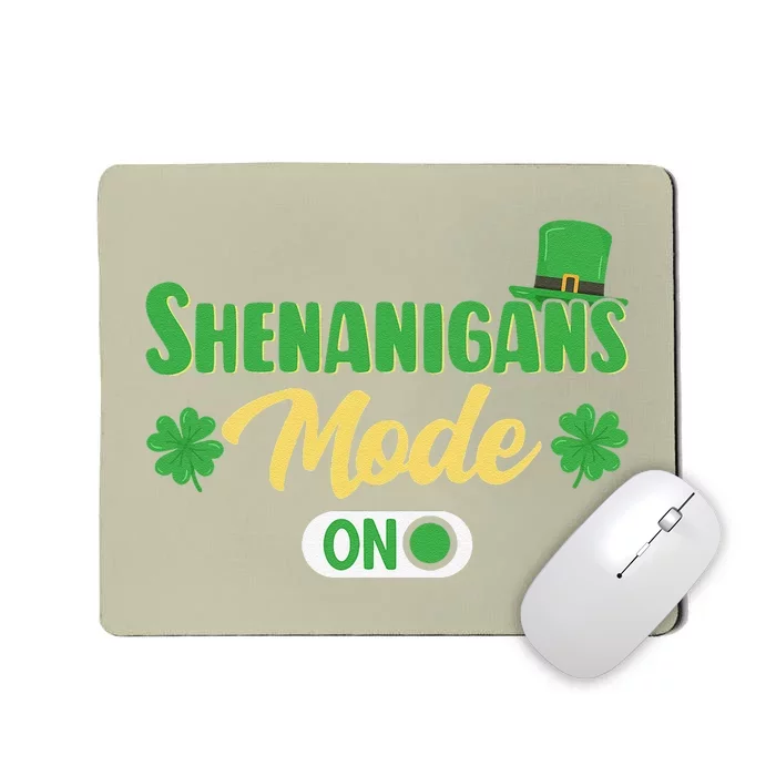 Leprechaun Saint Patrick's Day Funny Shenanigans Mousepad