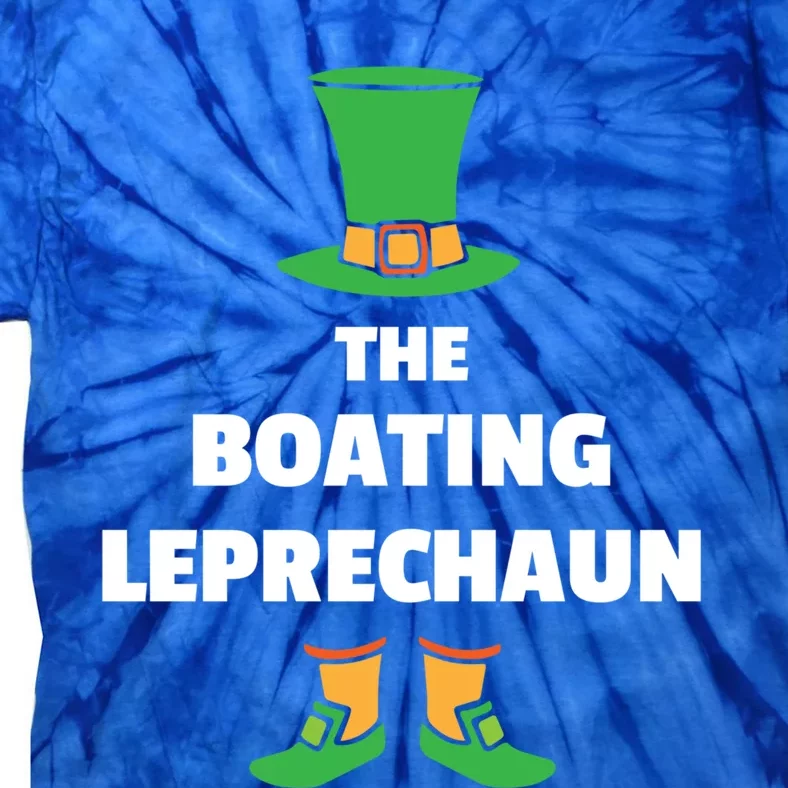 Leprechaun St Patricks Day Boating Gift Tie-Dye T-Shirt