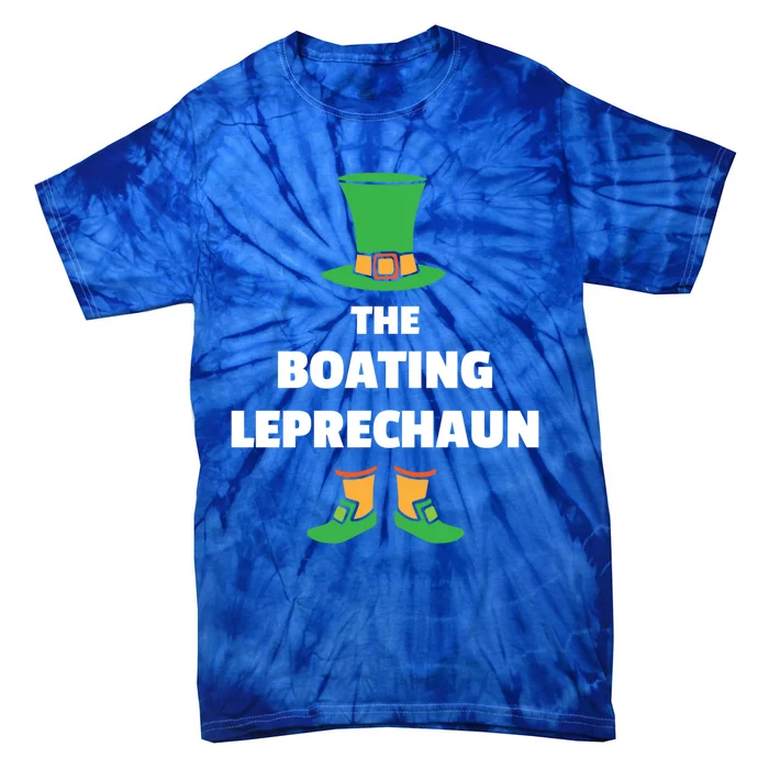 Leprechaun St Patricks Day Boating Gift Tie-Dye T-Shirt