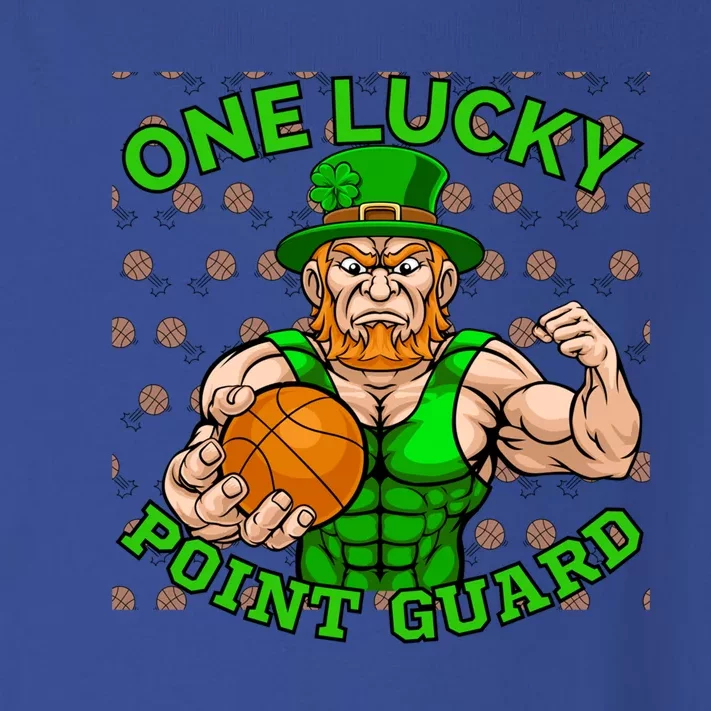 Leprechaun St Patricks One Lucky Point Guard Basketball Meaningful Gift Toddler Long Sleeve Shirt