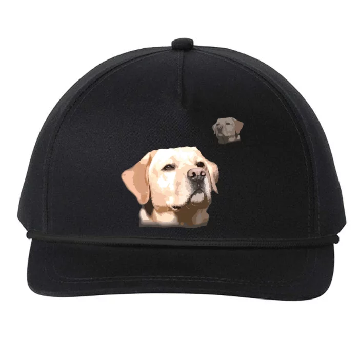 Labrador School Photo T Funny Yellow Lab Snapback Five-Panel Rope Hat