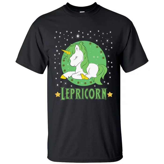 Lepricorn St Patricks Day Unicorn Irish funny Tall T-Shirt