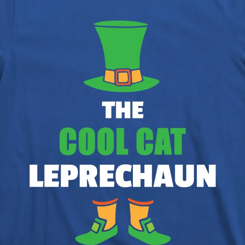 Leprechaun St Patricks Day Cool Cat Gift T-Shirt