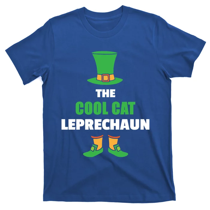 Leprechaun St Patricks Day Cool Cat Gift T-Shirt