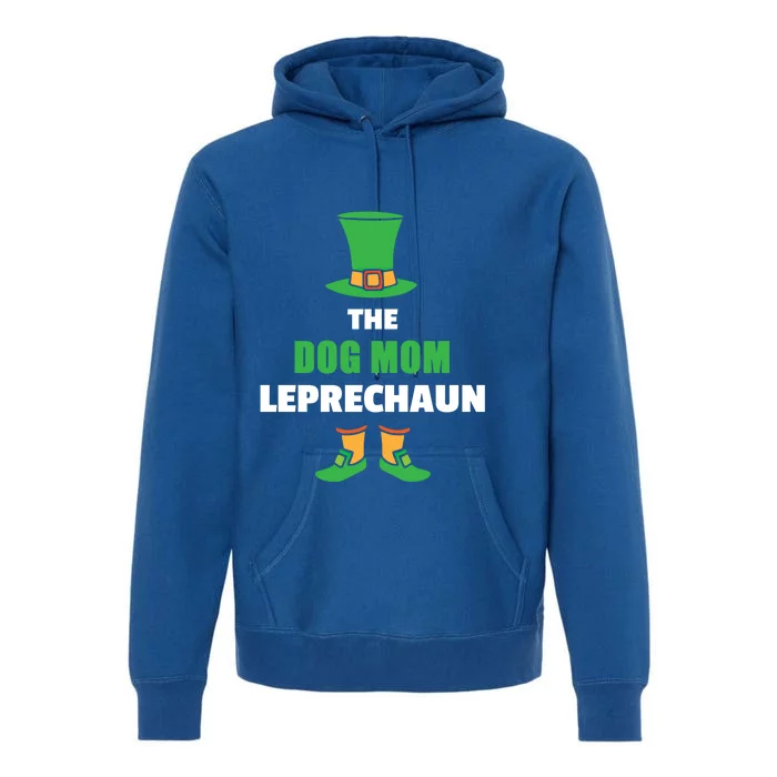 Leprechaun St Patricks Day Dog Mom Gift Premium Hoodie