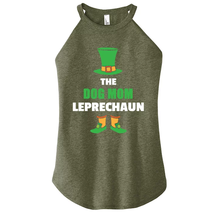 Leprechaun St Patricks Day Dog Mom Gift Women’s Perfect Tri Rocker Tank