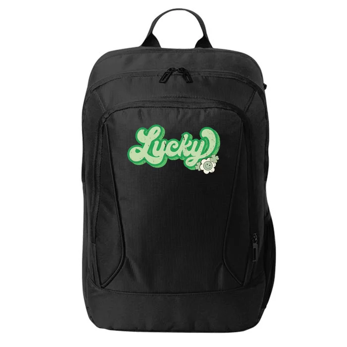 Lucky St PatrickS Day Retro Vintage City Backpack