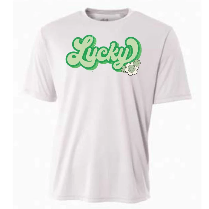 Lucky St PatrickS Day Retro Vintage Cooling Performance Crew T-Shirt