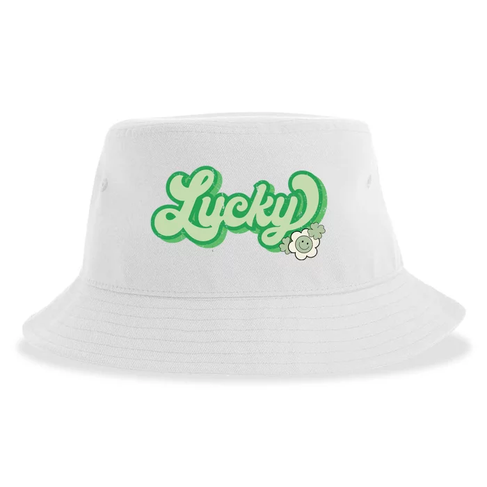 Lucky St PatrickS Day Retro Vintage Sustainable Bucket Hat