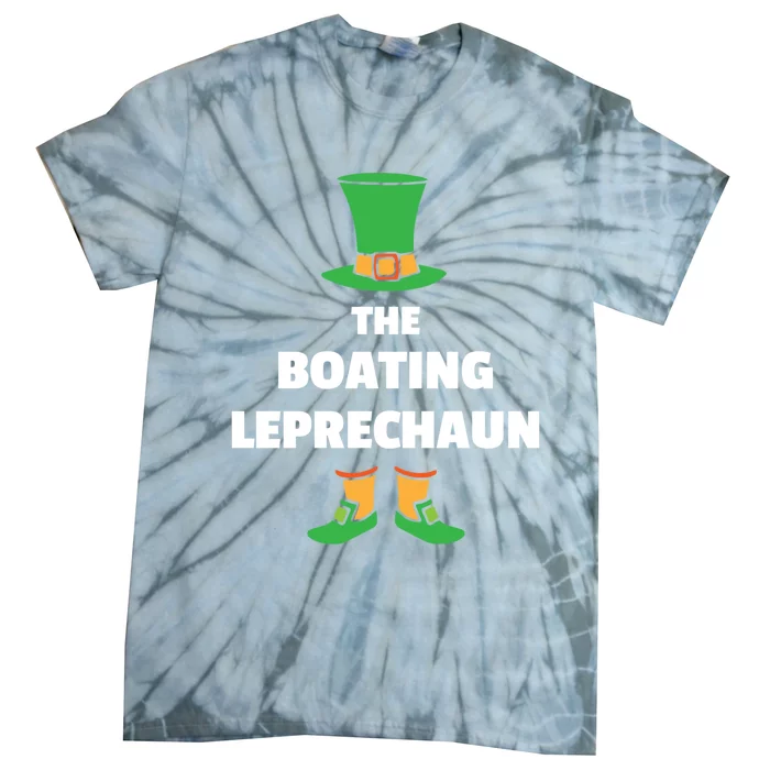 Leprechaun St Patricks Day Boating Gift Tie-Dye T-Shirt