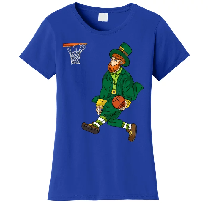 Leprechaun St Patricks Day Basketball Gift Women's T-Shirt