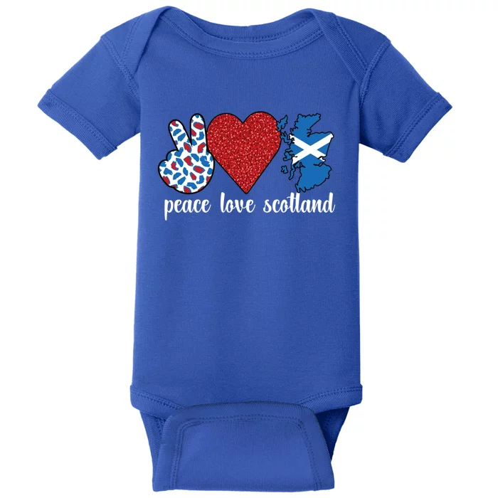 Love Scotland Proud Scottish Flag Scottish Roots Gift Baby Bodysuit