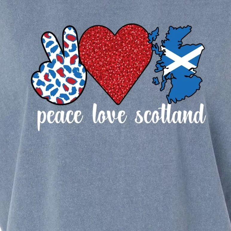 Love Scotland Proud Scottish Flag Scottish Roots Gift Garment-Dyed Women's Muscle Tee