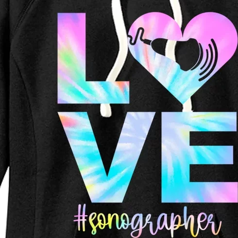 Love Sonography Proud Sonographer Week Gift Women's Fleece Hoodie