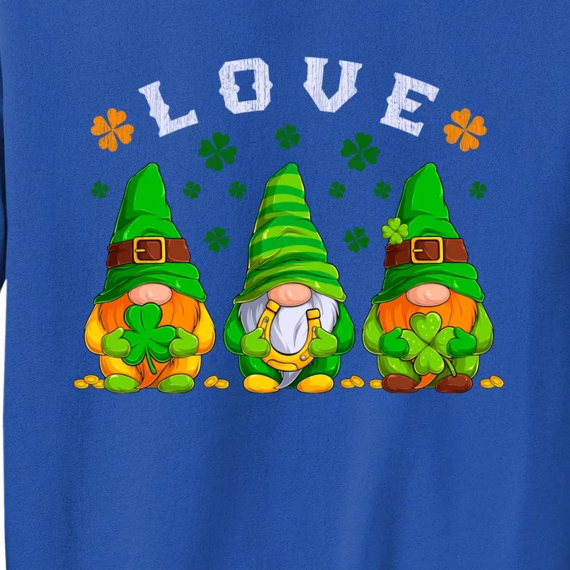 Love St Patrick's Day Irish Gnome Cute Gift Tall Sweatshirt