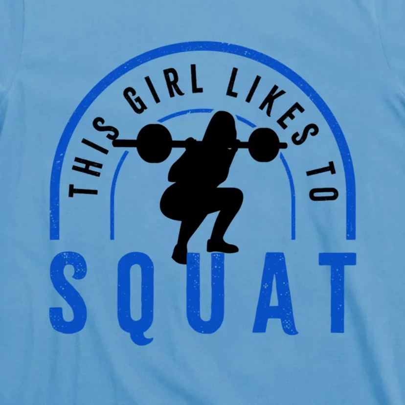 Likes Squatting Powerlifter Squats Gym Gift T-Shirt