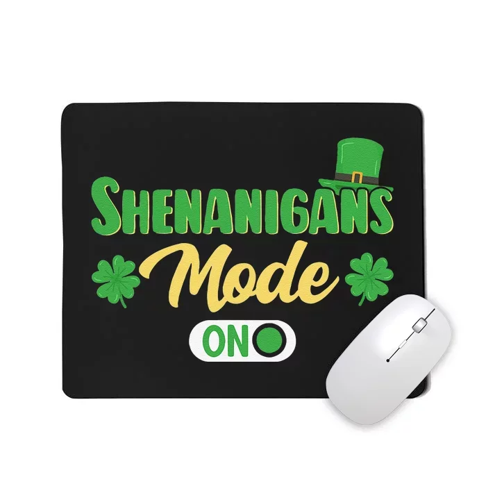 Leprechaun Saint Patrick's Day Funny Shenanigans Mousepad